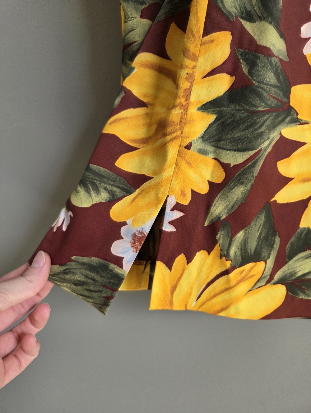 Dolce & Gabbana D&G Sunflower V-Neck Tank Dress Low Back Dress Size IT 42 US 6 - Picture 7 of 12